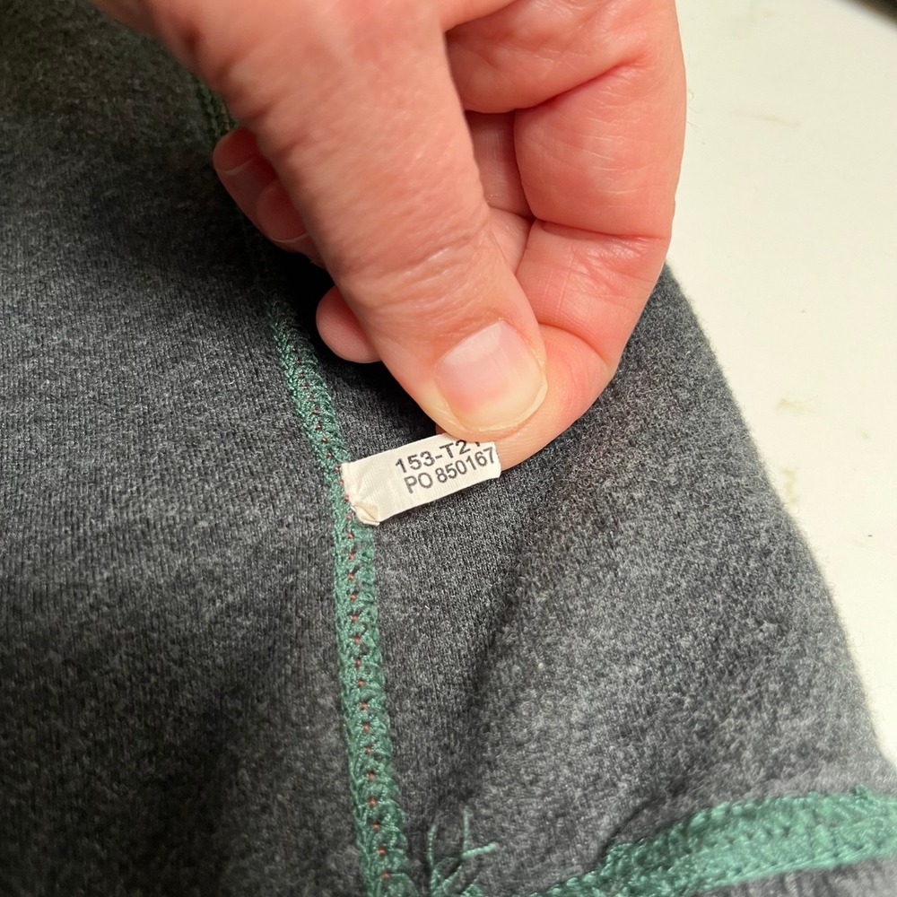 Tommy Bahama Mens Reversible Sweatshirt Green Charcoal Grey Cotton Pullover L - Picture 15 of 16